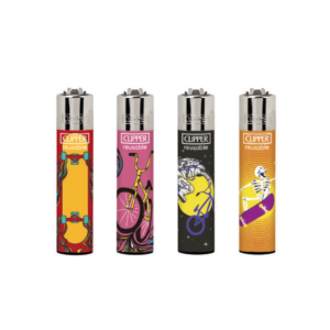 Encendedores CLIPPER - Colección BMX Skate - Display 24x