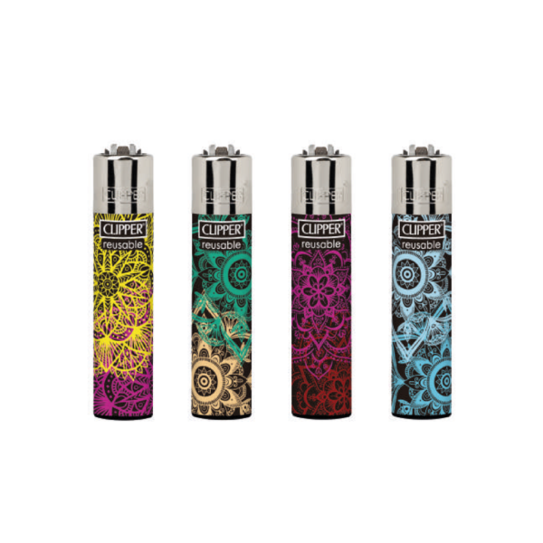 Encendedores CLIPPER - Colección Pattern Mandala - Display 24x