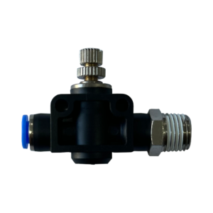Válvula Mini PVC para CO2 - 6 mm con Rosca Macho 1-4_