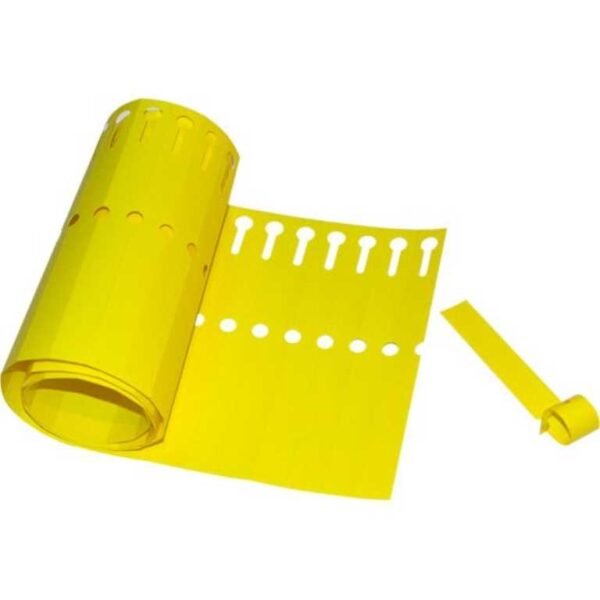 Etiqueta Amarilla Doblar 1,3 x 12 cm - Pack 100 Uds