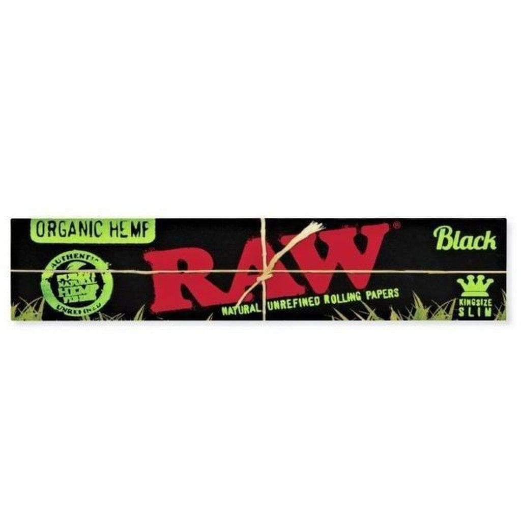 RAW Hojillas Raw Black Organic King Size Slim - Pack 25x - Image 2