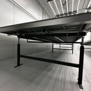 Soporte 3 m Rolling Bench + Soporte Red para MES3 (152 x 303 x h 45-47 cm)